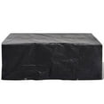 thumbnail image 3 of vidaXL Garden Furniture Cover Set of 2 Black Polyethylene, 3 of 6