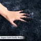thumbnail image 4 of Alfombra CAROMIO 10x13 Azul Marino Esponjosa Antideslizante de Peluche, 4 of 7