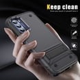 thumbnail image 4 of JTCASES for Motorola Moto Stylus 5G (2022)  Case, Foldable Kickstand Heavy Duty Protective Rugged Hybird Anti-slip Shockproof/Drop Resistant PC TPU Shell, Gray, 4 of 7