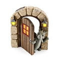 thumbnail image 1 of Reading Book Little Dragon Sculpture Garden Decor Resin Ornament, 1 of 8