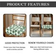 thumbnail image 6 of HELLHERO Monstera Print Dining Chair Covers Set of 2, Anti Dirt Dining Room Chair Seat Cover, Washable Decorative Kitchen Chairs Seat Protector, Green, 6 of 7