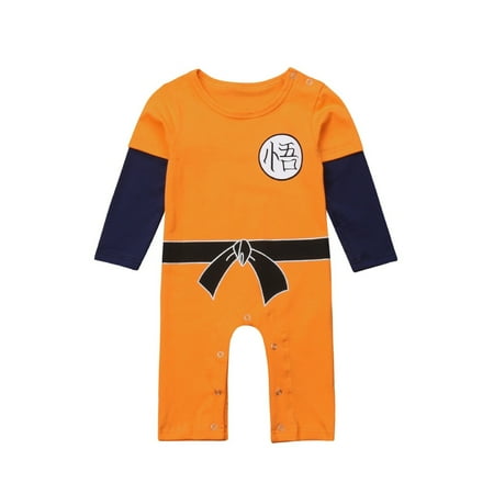 

Infant Baby Boy Girl KungFu Goku Bodysuit Romper Jumpsuit One Piece Clothes