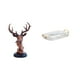 thumbnail image 1 of Figura de cabeza de ciervo decorativa, adorno de cabeza de ciervo, estatua de animal, bandeja rectangular para servir, material de resina, adecuada pa, 1 of 8
