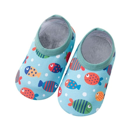 

MuZeFu Kids Non Slip Socks Grip Ankle Sticky Toddler Sock Toddler Girls Boys Breathable Kids Non-slip Print Indoor