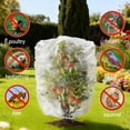 thumbnail image 2 of QinaQin 10x12 Ft Large Fruit Tree Netting with Zipper & Drawstring,Plant Cover Insect Netting,Reusable for Garden,Bushes,Flowers,White, 2 of 8