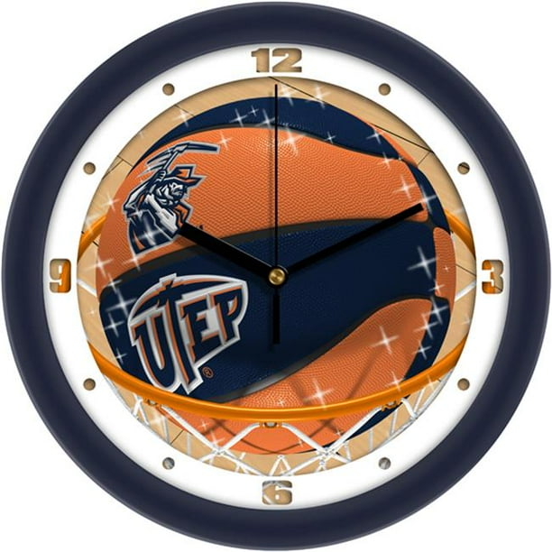 Suntime ST CO3 TEP SDCLOCK Texas El Paso Miners Slam Dunk Wall
