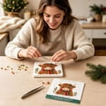 thumbnail image 6 of DIY Sea Glass Painting Christmas Hanging Ornament Kit – 5D Crystal Highland Cow Art Craft – Christmas Animal Sea Glass Art Decoration for Hand‑Making Home Tabletop Artwork, 6 of 6