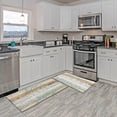 thumbnail image 3 of AUQ 2Pcs Kitchen Mat Kitchen Mats,Natural Dye Kitchen Rugs Sets of 2,PVC-Printed Leather Kitchen Mats for Floor,Style 8, 3 of 5