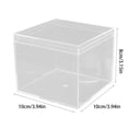 thumbnail image 2 of Acrylic Clear Storage Box 10X10X3.2Inch Transparent Square Container With Lid For Home Office Organization, Jewelry Display, Small Items Storage, Craft Supplies, And Countertop, 2 of 6
