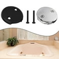 thumbnail image 6 of AFQH Complete Kit 3 25 Inch Tub Overflow Plate with Dual Holes and Hardware, 6 of 8