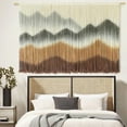 thumbnail image 4 of IOWER Macrame Wall Hanging Mountain Wall Art DipDyed Macrame Wall Decor Modern Wall Decor Fiber Wall Art Craftsmanship 57 Wx35 L, 4 of 7