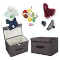 thumbnail image 3 of Panxico Boîte de Rangement Textile Maison Pliable pour Vêtements et Objets Divers avec Couvercle, 3 of 6