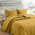 thumbnail image 5 of Ameha 2 Piece Reversible Quilt Set Ultra Soft Floral Coverlet Microfiber Bedding Set Twin Ochre All Season, 5 of 8