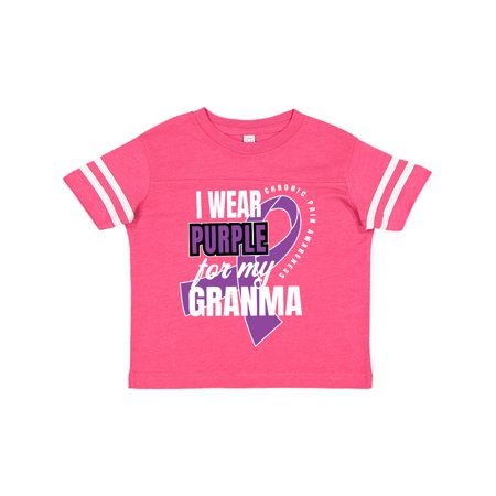 

Inktastic Chronic Pain I Wear Purple For My Granma Gift Toddler Boy or Toddler Girl T-Shirt