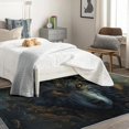 thumbnail image 4 of Wolf Rugs for Bedroom - Wolf Rug & Home Decor, 3x5 Area Rug, Jungle Animal Wolves Rugs for Entryway, Washable Non Slip Soft Low Pile Small Indoor Door Mat, Wild Animal Carpet & Room Decorations, 4 of 7