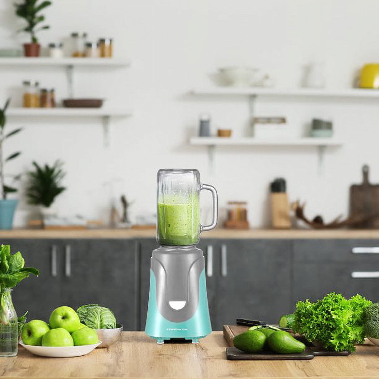 OVENTE 18 oz Electric Portable Blender, BPA-Free, Turquoise BLH1002T