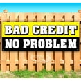 thumbnail image 1 of Bad Credit No Problem 13 oz Vinyl Banner With Metal Grommets, 1 of 4