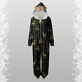 thumbnail image 2 of XUNHAO Matching Christmas Family Pajamas Sets Leisure Christmas Parent Child Outfit Christmas Tree Deer Christmas Print Pajamas Jumpsuit Home Wear With Hat Jumpsuit Cute Family Set, 2 of 7