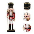 thumbnail image 3 of LOVEVER Nutcracker Soldier Decor Christmas Nutcracker Figure Wooden Nutcracker Soldier, 3 of 10