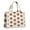 Halloween Pumpkin Grid, variant on Large Capacity Tote Bag,Halloween Pumpkin Face Silhouettes Handbag Fashion Luxury Tote Bag,15.7"x13"x 5.1" Inches,Laptop Compatible
