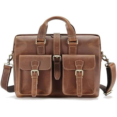 RKXQT Men's Office Bags Laptop Bags Business Work Bags Leather Messenger Bags Handbags Handbags