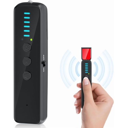 Upgraded Hidden Camera Detector - AI-Powered Anti-Spy Device, GPS Tracker & Bug Detector, Portable RF Signal Scanner for Hotels, Travel, Home & Office (Black)