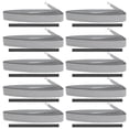 thumbnail image 1 of Badminton Racket Overgrip Perforated Stickiness Skidproof Fishing Rod Sweat Band Grip Tapgray, 1 of 9