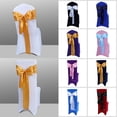 thumbnail image 4 of Cintas de silla Babenest Satin, 50 unidades, para bodas y banquetes, 4 of 8