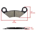 thumbnail image 2 of Front and Rear Brake Pads Compatible with Polaris Predator 500 ATV 2003-2007 Models, 2 of 4