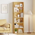 thumbnail image 4 of Costway 6-Tier Bookshelf with Open Shelves, Anti-Tipping Kits for Living Room Bedroom Study Beige, 4 of 10