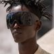 thumbnail image 4 of Gafas de sol de gran tamaño para hombre y mujer, lentes con protección Punk, Marco grande, marca de lujo, Steampunk, UV400, 2024, 4 of 5