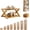 Natural Wood Color, variant on 2/3/4/5/6/7/8/9 Tier Bamboo Shoe Rack, no Installation Required, Strong Load-Bearing Capacity, Space-Saving, Accordion Shoe Rack for Entryway & Closet