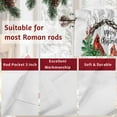 thumbnail image 7 of Valances for Windows Merry Christmas Rod Pocket Cafe Window Treatments Valance Curtains for Kitchen Bathroom Laundry Basement Windows 42"x12", 7 of 7