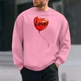 thumbnail image 2 of Goodeals 2025 Love Sweatshirt for Men Trendy Valentines Fleece Tops Casual Long Sleeve Comfy Pullover Shirts Novelty Heart Graphic Outfits(Pink,XXXL)Clearance Deals, 2 of 6