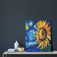 thumbnail image 5 of Sikiie vintage Starry Sunflower Print Canvas Decorative Hanging Painting, Anti-shrinkage Hanging Frame, Suitable for Home, Office Wall Decorations, 5 of 6