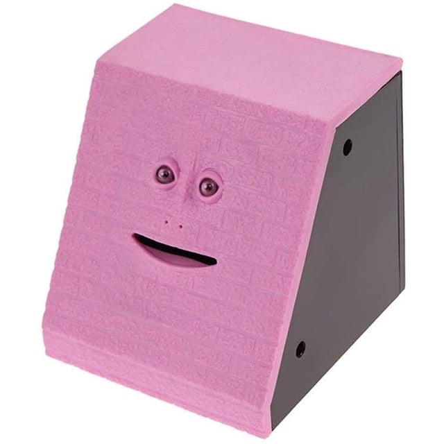 Nuevo banco de la cara de monedas de la economía de los niños de la economía de ahorro de dinero colección de hucha (ladrillo rosa) kaili Sencillez