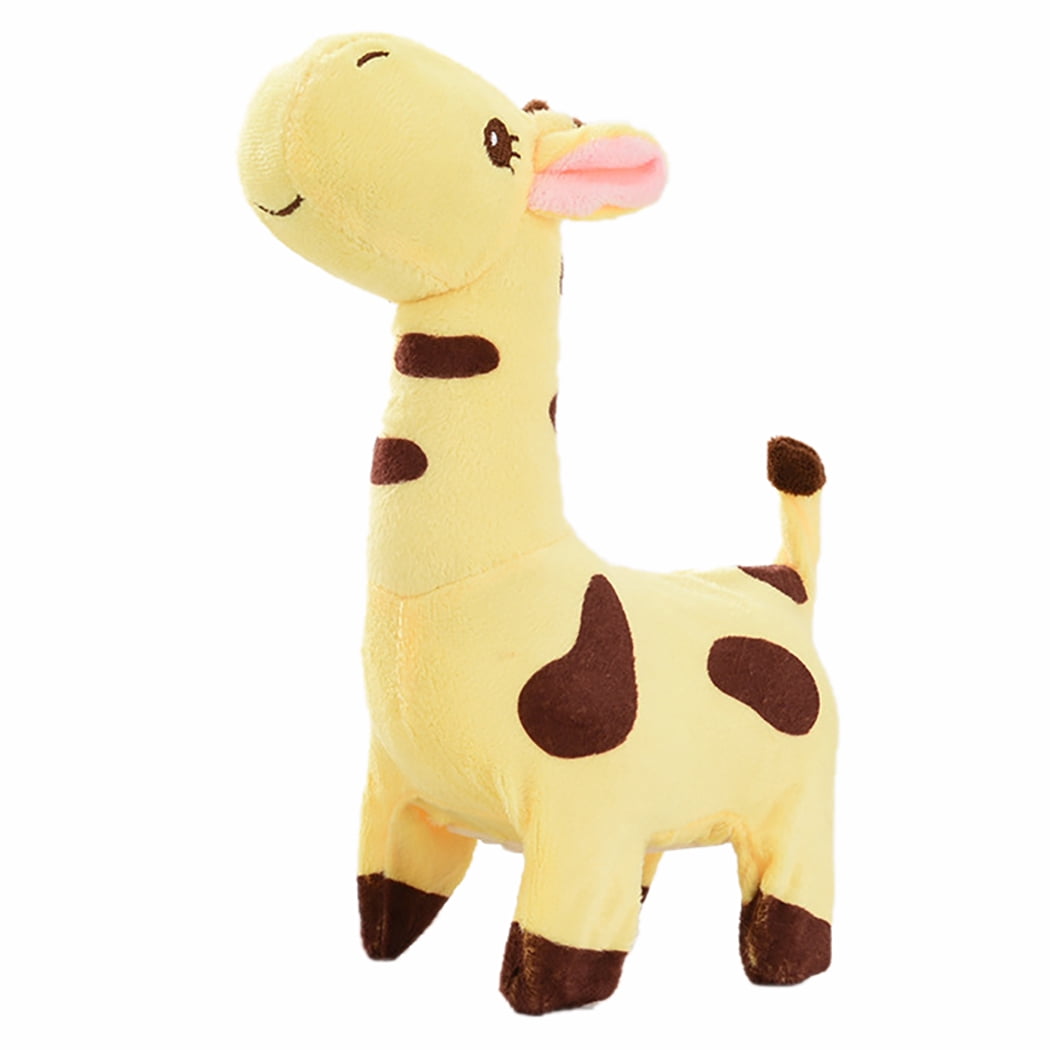 Bangcool Electric Animal Toy Walking: Interactive Music Giraffe Doll Toy Alpaca Plush Toy, Size: One size, Yellow