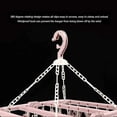 thumbnail image 5 of Underwear clothes hanger with 32 clips Foldable clothespin clothes horse Windproof hanger-Rosa, 5 of 5