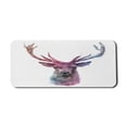 thumbnail image 1 of Deer Computer Mouse Pad, Illustration of Male Stag with Soft Pale Colors Antlers Wildlife Nature Print, Rectangle Non-Slip Rubber Mousepad X-Large, 35" x 15" Gaming Size, Pink Lilac, by Ambesonne, 1 of 2