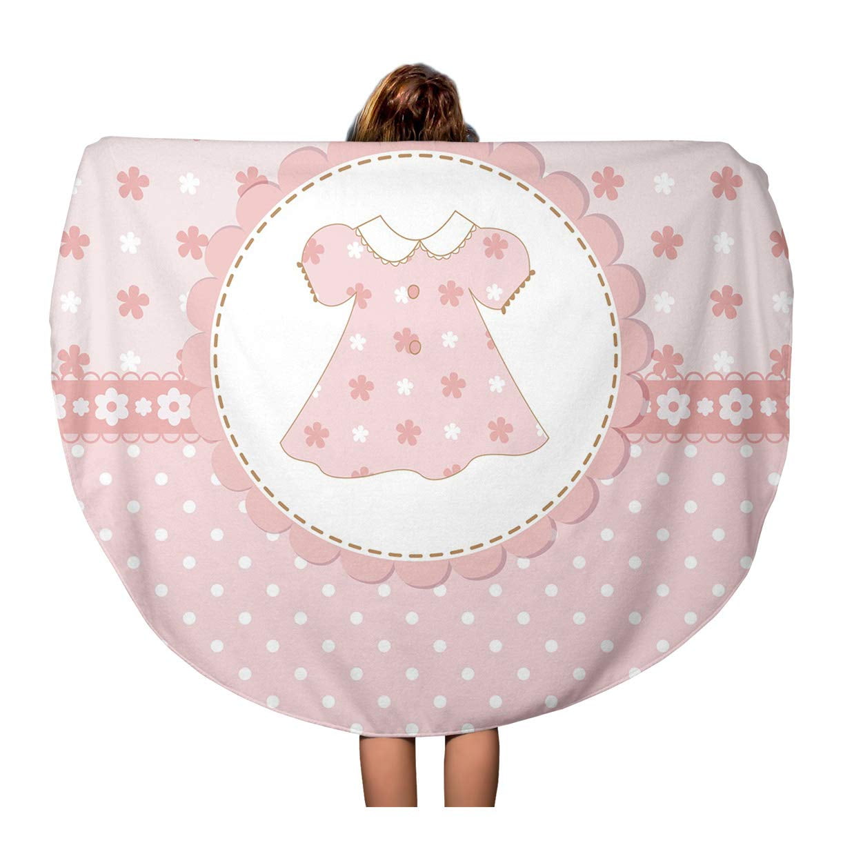 baby girl beach towel