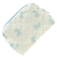 thumbnail image 5 of Unique Bargains 1 Pc Butterfly Pattern Makeup Bag for Travel Vacation Blue Beige Polyester, 5 of 5