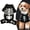 Black, variant on Halloween Dog Costume, Glow In The Dark Skeleton Pet Jumpsuit, Breathable Stretchy Milk Silk 4-Legged Onesie, Easy Wear Cosplay Holiday Party Outfit Apparel for Small Puppies Medium Large Dogs Black