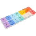 thumbnail image 1 of Miangastore Medication Box Vitamin Container White Bottom 1Pcs, 1 of 9