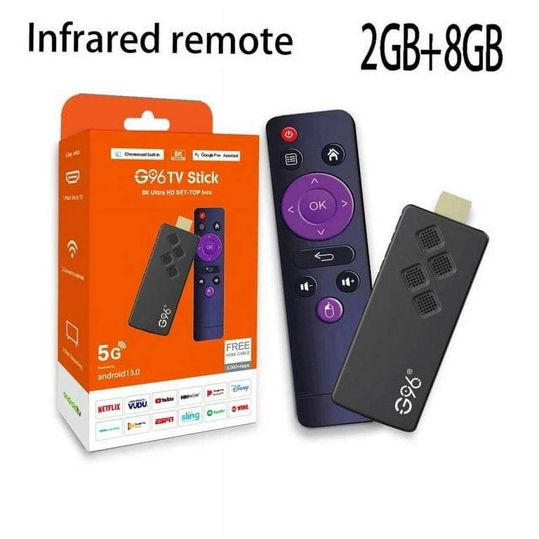 Aoligei Android 13.0 Global G96 TV Stick, 8K Streaming Media, HDMI