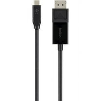 Belkin - Displayport Cable - Type-c (m) To Displayport (m) - 6 Ft - 4k Support - Black