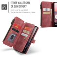 thumbnail image 3 of CaseMe Case for Google Pixel 11 Pro XL Wallet Case for Women Men, Fashion Durable PU Leather Magnetic Flip Lanyard Strap Wristlet 10-Card Holder Zipper Wallet Phone Case,Red, 3 of 8