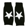 thumbnail image 2 of CUZIBR Womens Gloves Fingerless Star Print Woolen Gloves Thickened Half Finger Mitten Warm For Cycling Running Outdoor Activities, 2 of 5