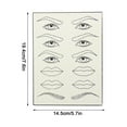thumbnail image 2 of Fiudx Práctica de Tatuajes Falsos, Piel Realista para Practicar Cejas, Material de Goma Suave y Elástica, Superficie Fácil de Limpiar, Ideal para Principiantes o Artistas, Herramienta para Desarrolla, 2 of 2