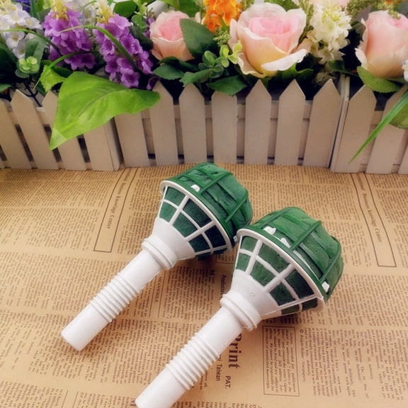 WHAMVOX 12Pcs Floral Handle Bouquet for Floral Decoration Simple Delicate Plastic Sponge