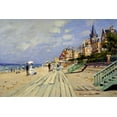 thumbnail image 2 of Monet, Claude 24x17 White Modern Wood Framed Museum Art Print Titled - Plage de Trouville, 2 of 4